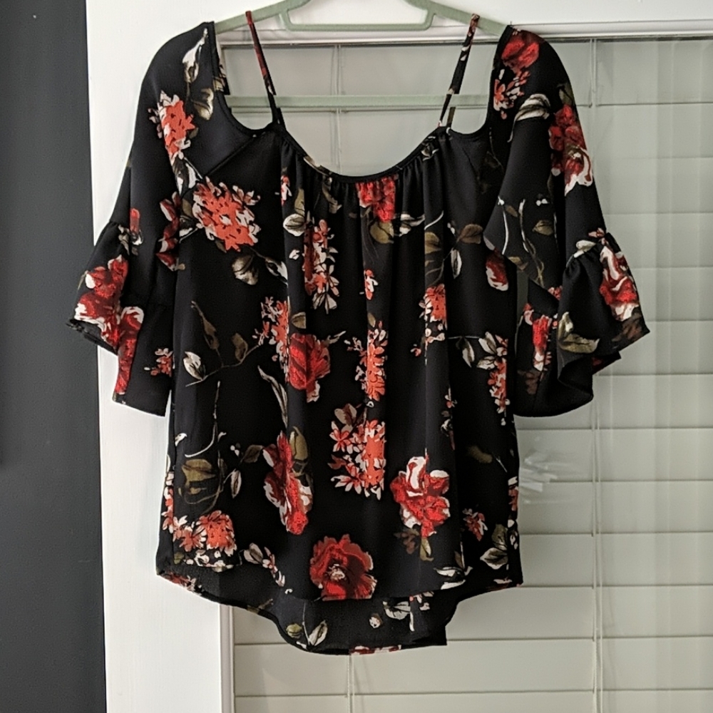 Off the shoulder floral top